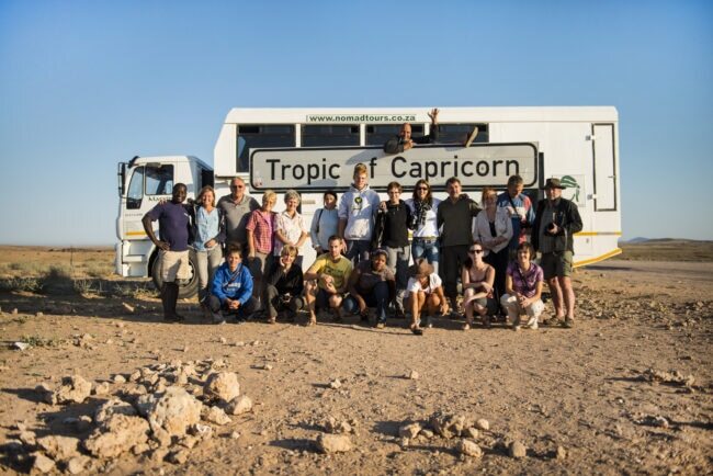 Group picture at Tropic of Capricorn