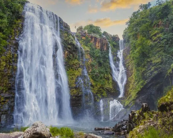 Lisbon Falls (94m) of the Panorama Route is the highest waterfall in Mpumalanga, South Africa