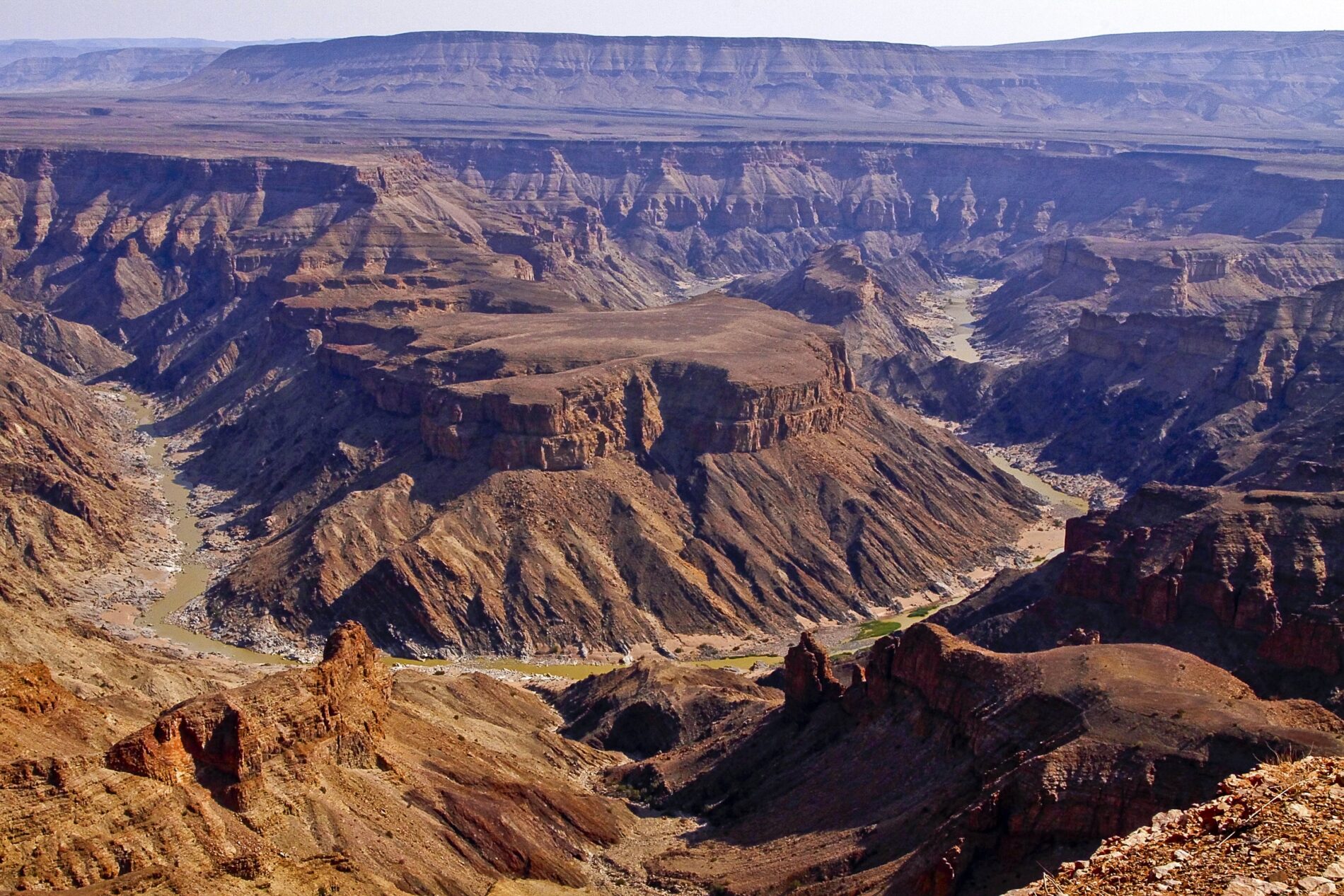 Fish River Canyon river bend, Namib Desert, Namibia