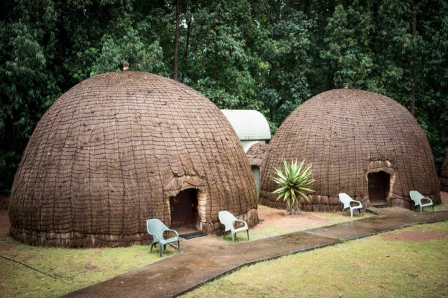 Mlilwane beehive huts, Eswatini, Africa