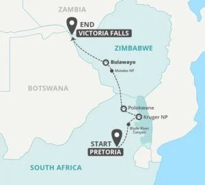 7 Day Kruger and Victoria Falls Lodge Tour