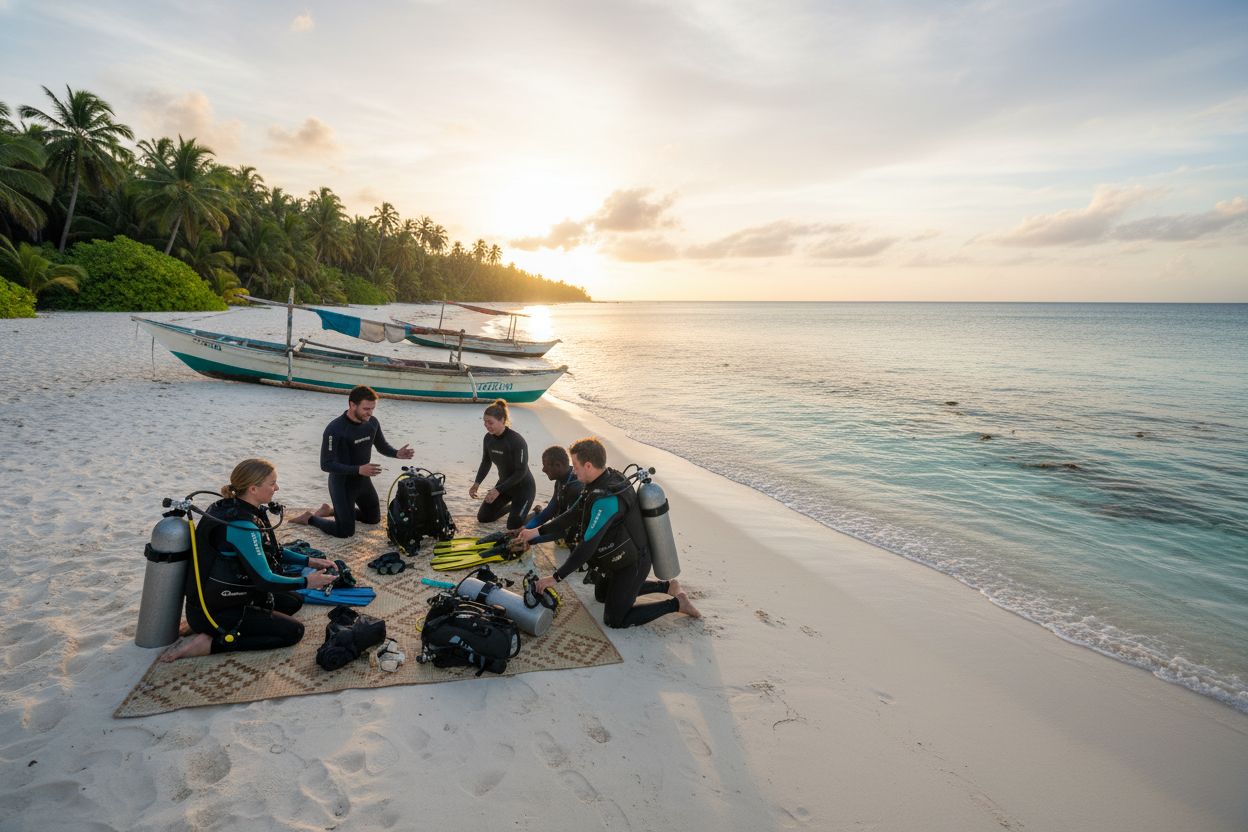 Mozambique sunrise beach