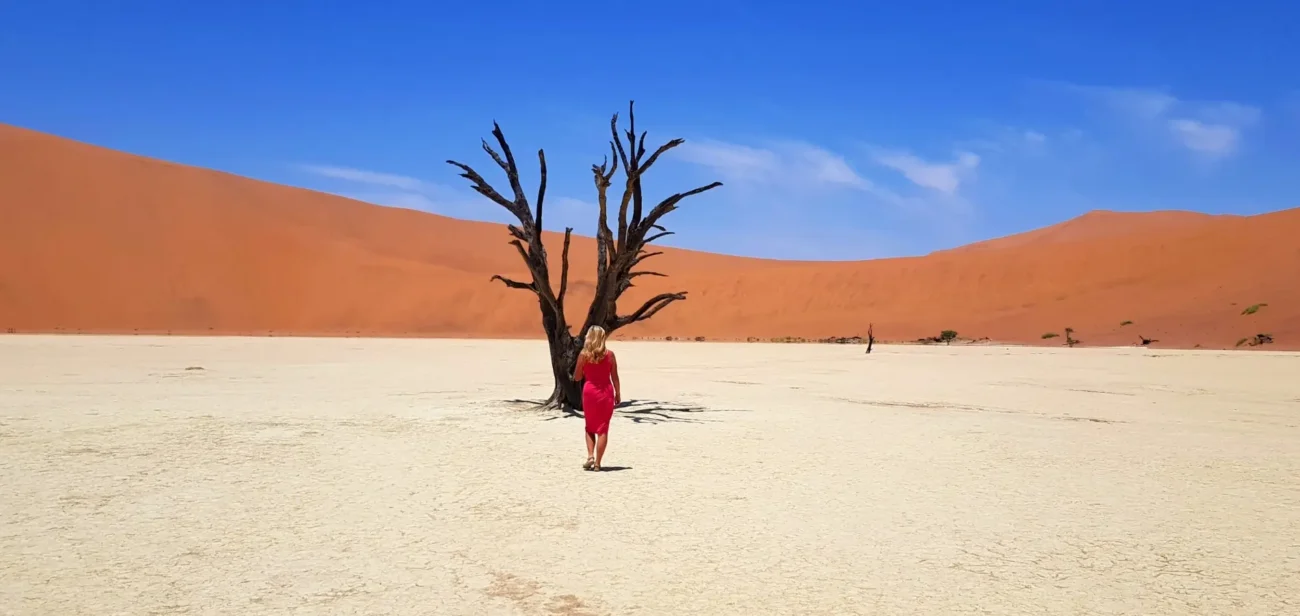 lady-in-red-dress-sossusvlei